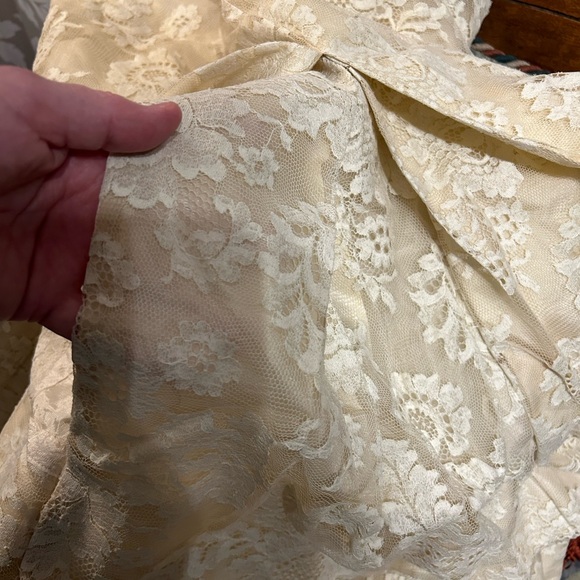 Vintage 1960s wedding or mother of bride dress & jacket Clifton Wilhite M maxi - Picture 6 of 16